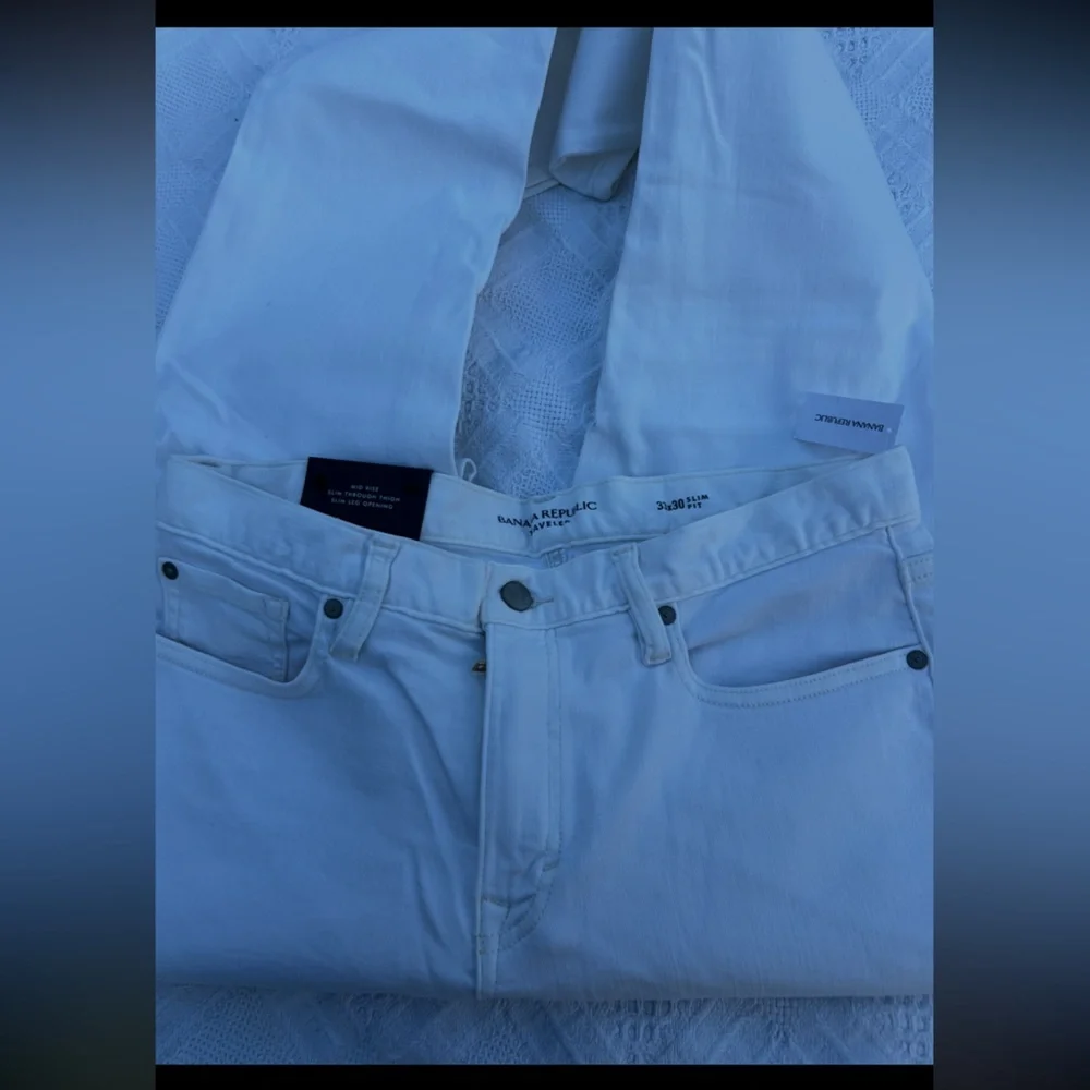 Banana Republic Slim Fit Traveler Pants Mid Rise 33x30 NWT New